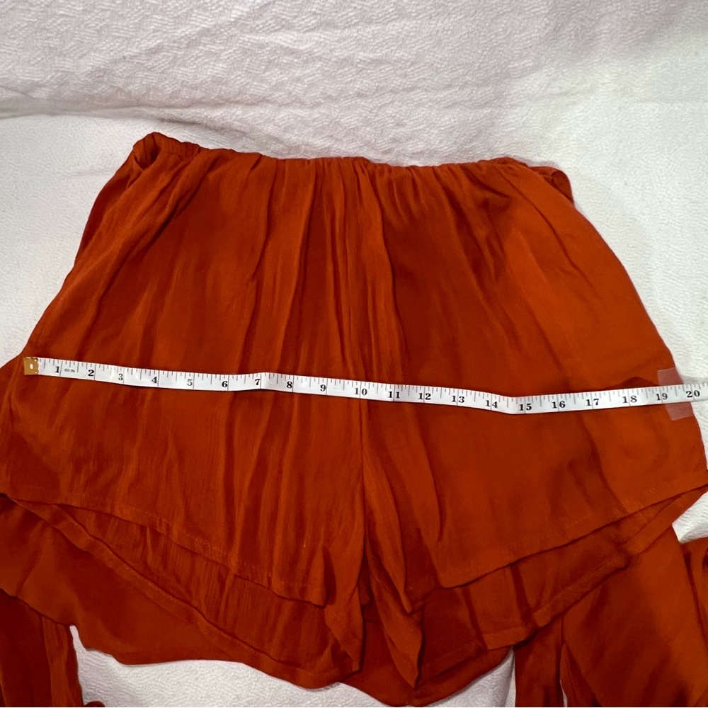 Rust Deep V Romper - Picture 8 of 8